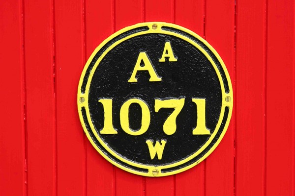 AA1071 number plate