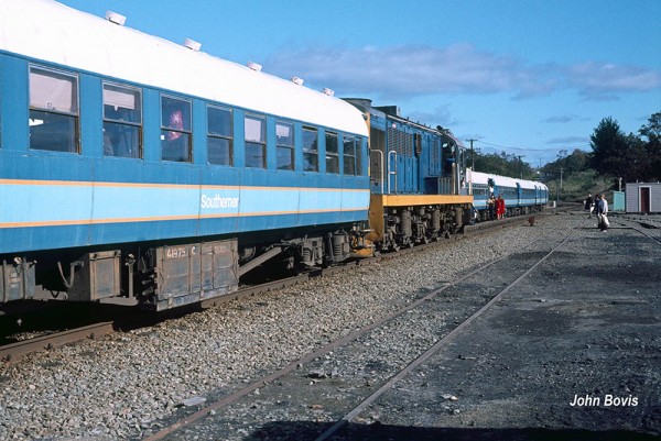 Carriage A1975 in Southerner service. April 1980