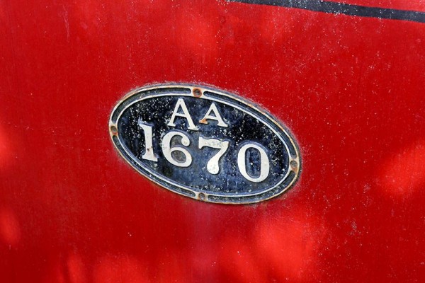 AA1670 Number Plate