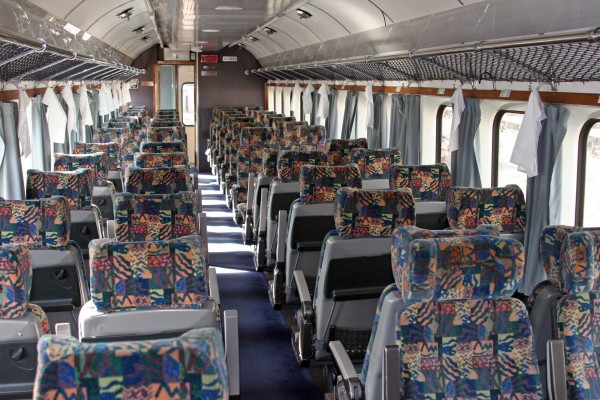 Upgraded carriage saloon interior
