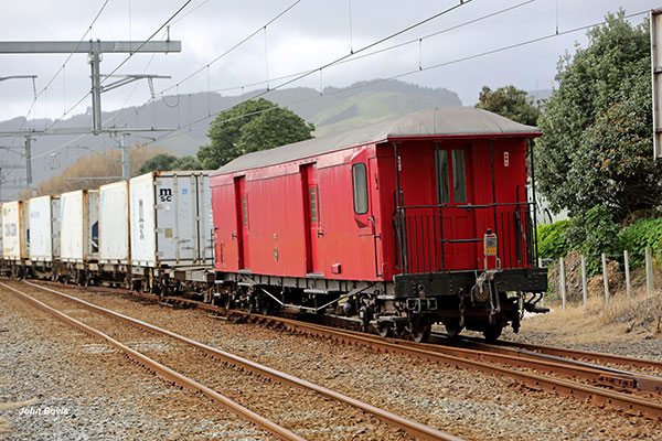 Goods train guards van