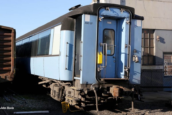 Railway carriage ASO27 at Waltham
