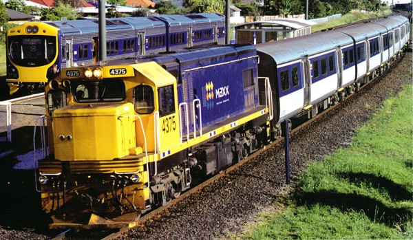 Dc4375 Auckland passenger train