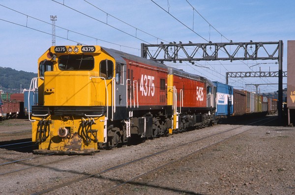 Dc4375 on freight train