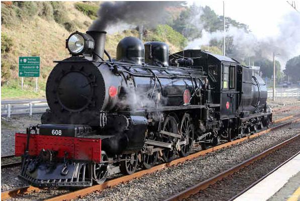 AB608 at Paekakariki Railway Station Anzac Day 2015