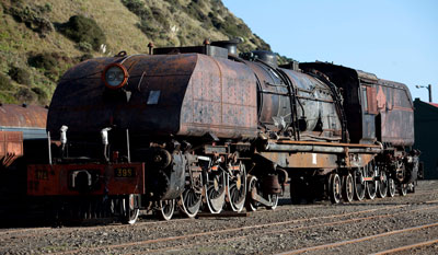 Garratt 398 after arriving at Paekakariki