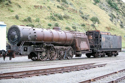 K917 (tender 928) at Paekakariki