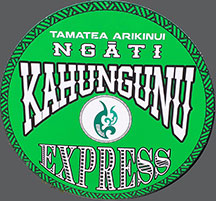 Ngati Kahungunu Express train headboard